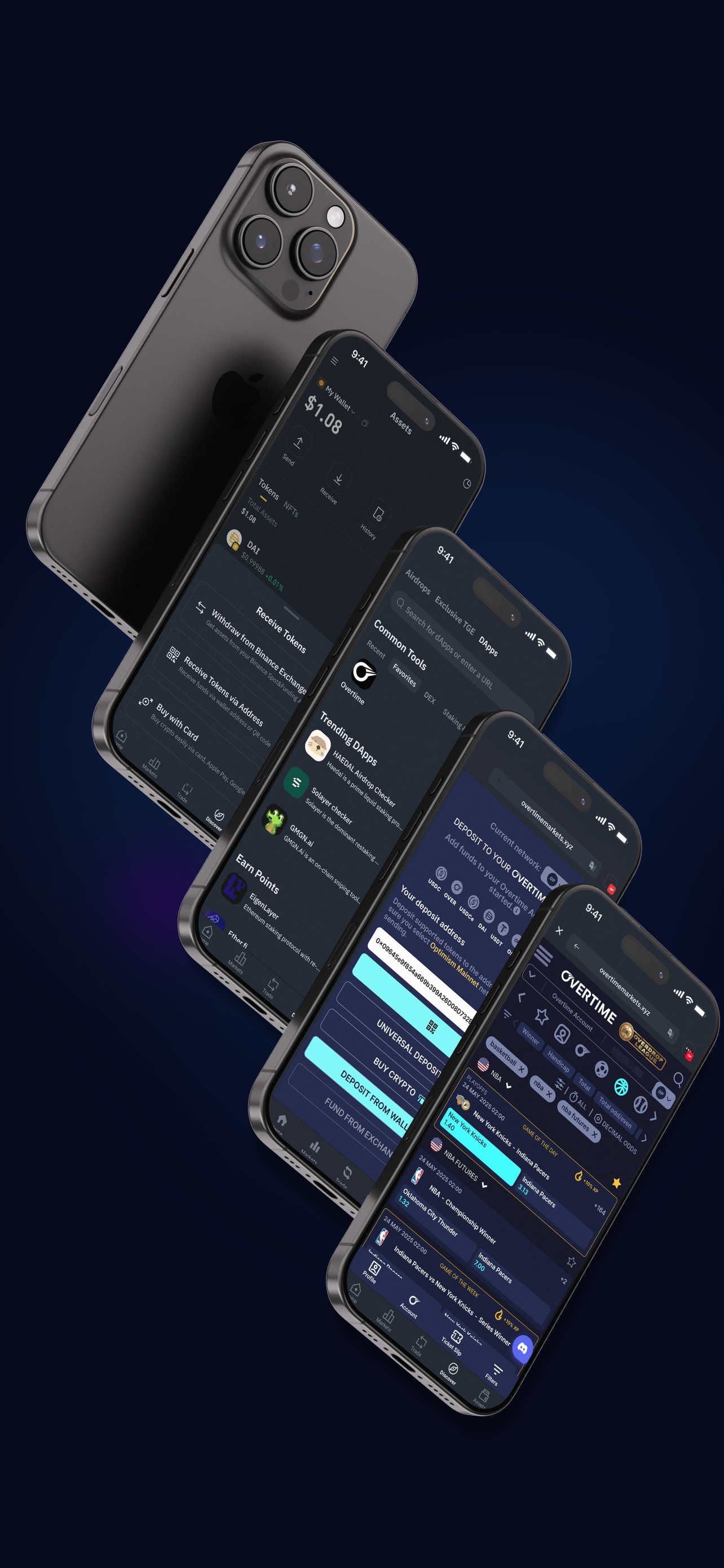 Overtime Sportsbook - Farcaster Mini Apps screenshot